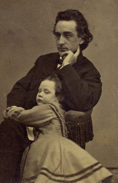 Edwin Booth e sua figlia Edwina da Mathew B. Brady